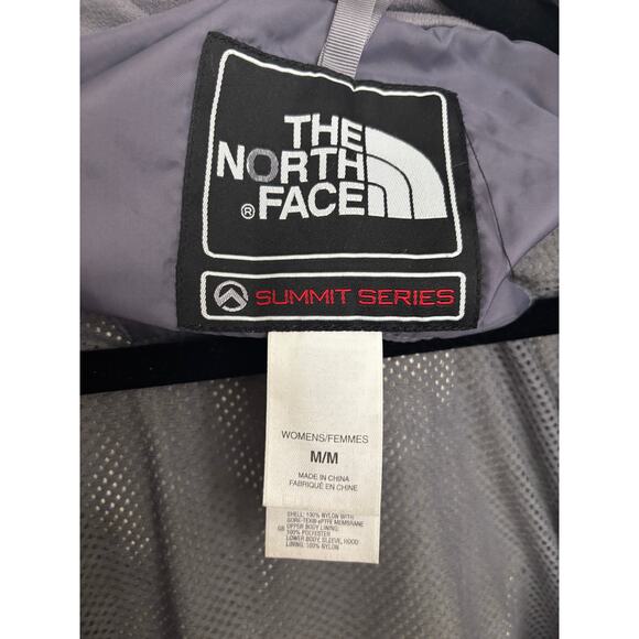 The North Face Jacket Womens Medium Blue Grey HyVent Waterproof Hooded Full Zip - Picture 9 of 11